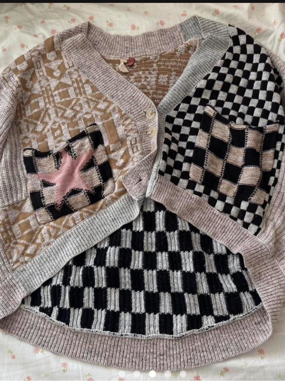 Pilcro Mixed-Pattern Cardigan - Picture 5 of 5